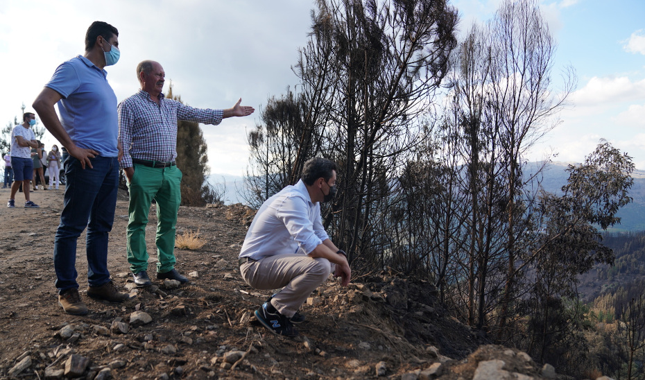 Intervención del presidente en la visita al municipio de Júzcar, afectado por el incendio de Sierra Bermeja